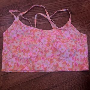 Floral aerie sports bra